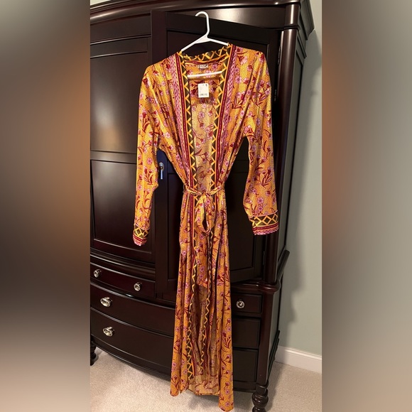 Free People Silk Party Robe - Picture 2 of 7